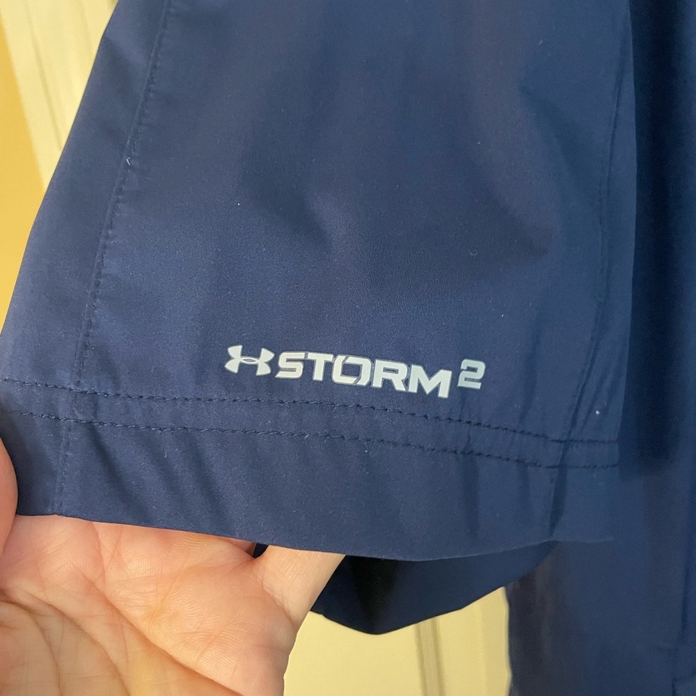 Under Armour Jacket Mens XL Blue  Short Sleeve 1/4 Zip Pullover 2016 US Open - Picture 8 of 10